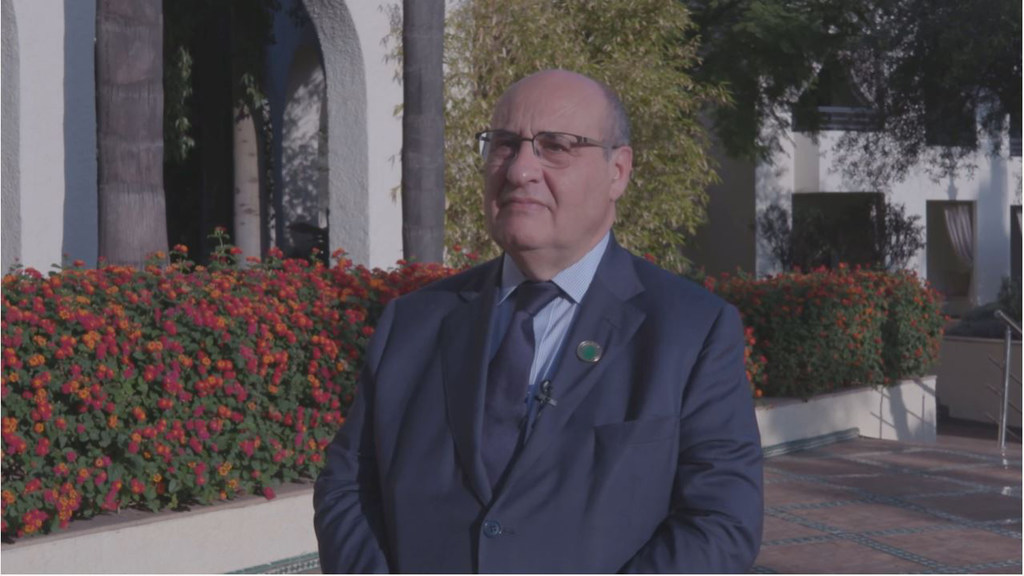 Le Directeur général de l'Organisation internationale pour les migrations (OIM), António Vitorino, à Fès, au Maroc.