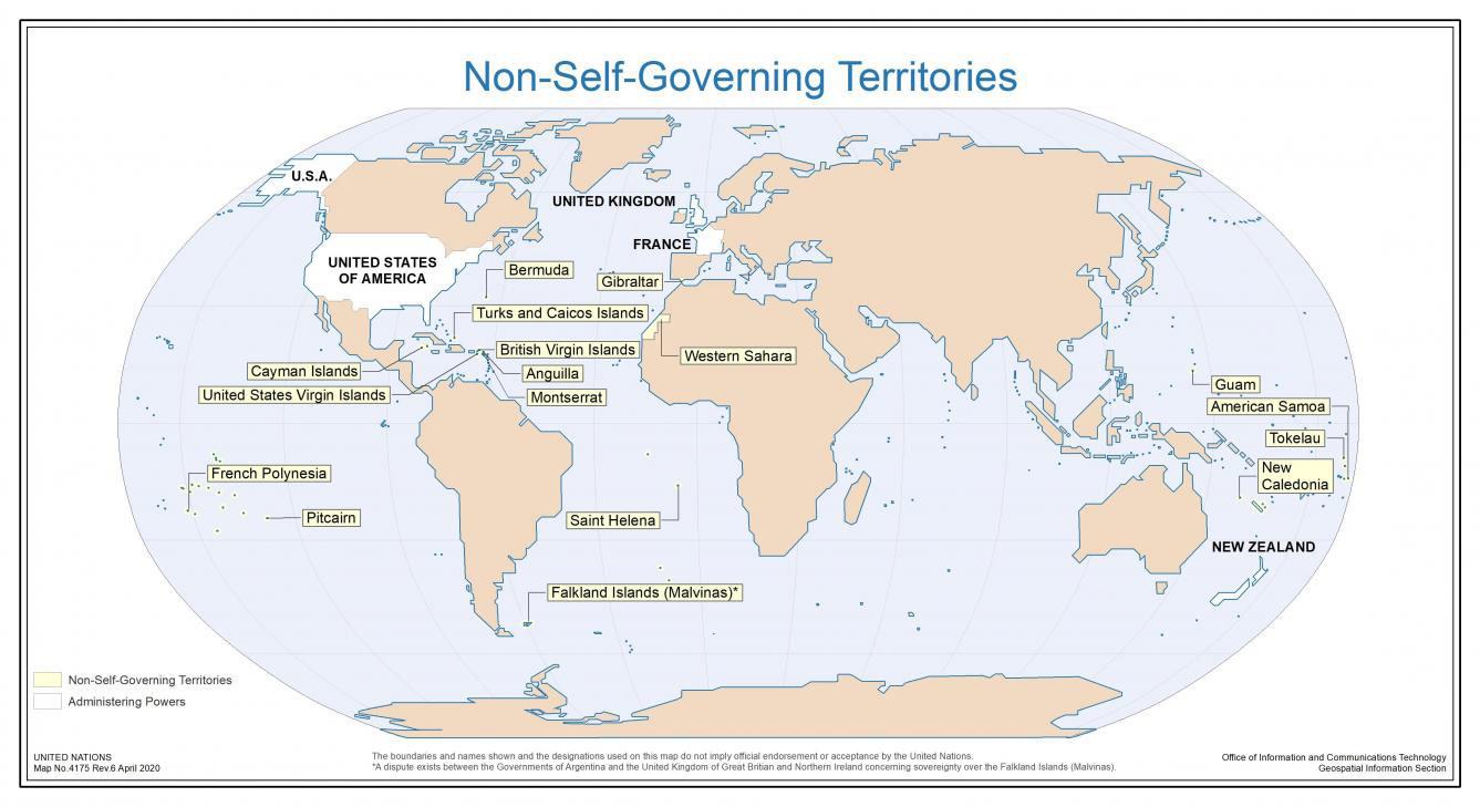 Map of Non-Self-Governing Territories.