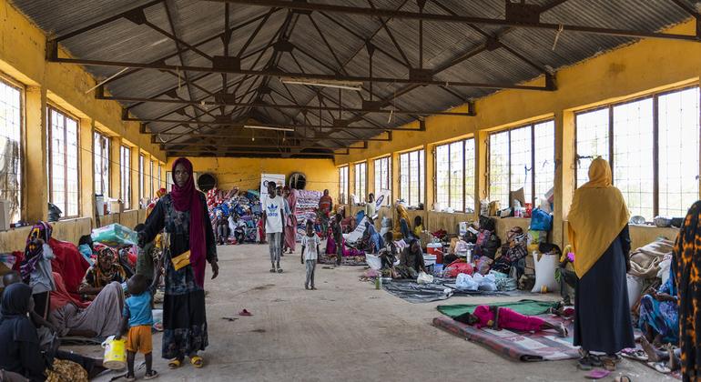 مزرعة دواجن مهجورة في مدني تحولت إلى مأوى للنازحين الفارين من الحرب في الخرطوم.