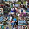 一组图片拼贴，展示了UNHCR和United Nations工作人员在各地提供人道主义援助，包括维和、医疗援助和救援工作。