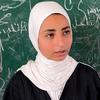 Arwa Al-Masri reside en una escuela de UNRWA en Gaza, junto a más de 20.000 desplazados.