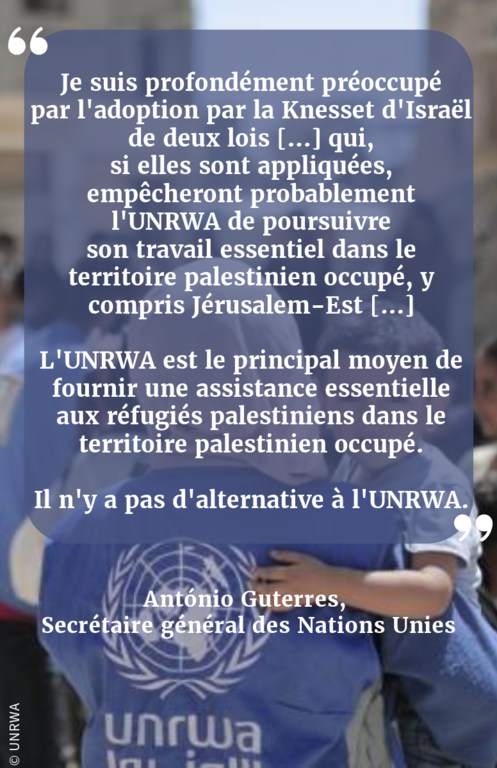 Je suis profondément préoccupé par l'adoption par la Knesset d'Israël de deux lois [...] 