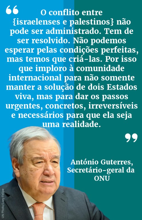Chefe da ONU citou o potencial de o evento servir como um catalisador para o progresso irreversível 