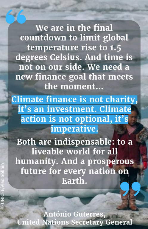 "We are in the final countdown to limit global temperature rise to 1.5 degrees Celsius. And time is not on our side. We need a new finance goal that meets the moment…Climate finance is not charity, it’s an investment. Climate action is not optional, it’s…