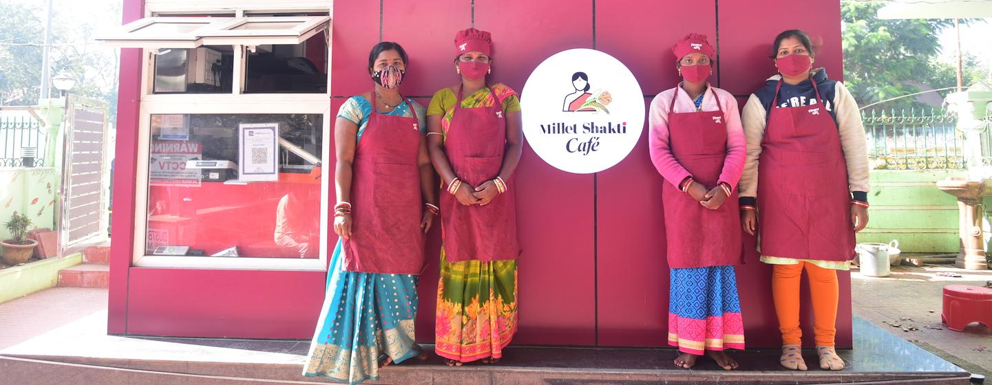 Millet Cafe in Odisha, India. 