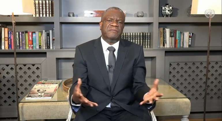 Le Dr Mukwege invite le système des Nations Unies à mettre en place « sans plus tarder » une stratégie nationale holistique de justice transitionnelle dans son pays.