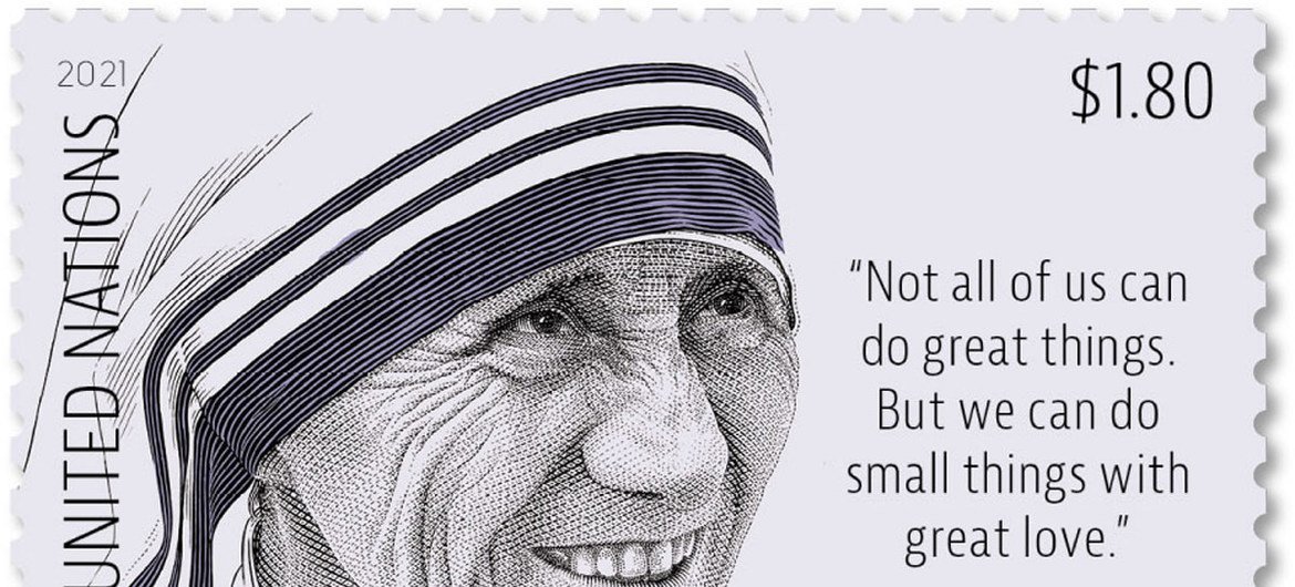 Em 12 de agosto de 2021, o UNPA emitiu um selo definitivo para homenagear Madre Teresa