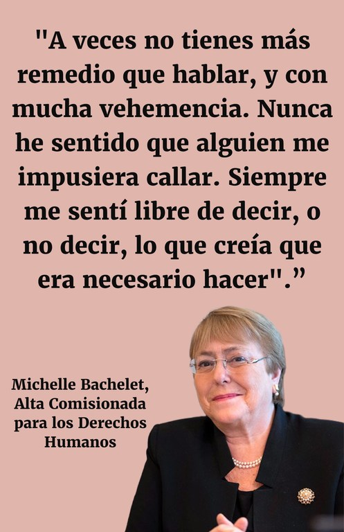"A veces no tienes más remedio que hablar, y con mucha vehemencia. Nunca he sentido que alguien me impusiera callar. Siempre me sentí libre de decir, o no decir, lo que creía que era necesario hacer". "A veces no tienes más remedio que hablar, y con mucha vehemencia. Nunca he sentido que alguien me impusiera callar. Siempre me sentí libre de decir, o no decir, lo que creía que era necesario hacer".