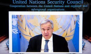 Le Conseil de sécurité tient une vidéoconférence dans le cadre de la coopération entre les Nations unies et les organisations régionales et sous-régionales (Union africaine)