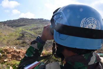 UNIFIL peacekeeper on patrol in south Lebanon. (File)