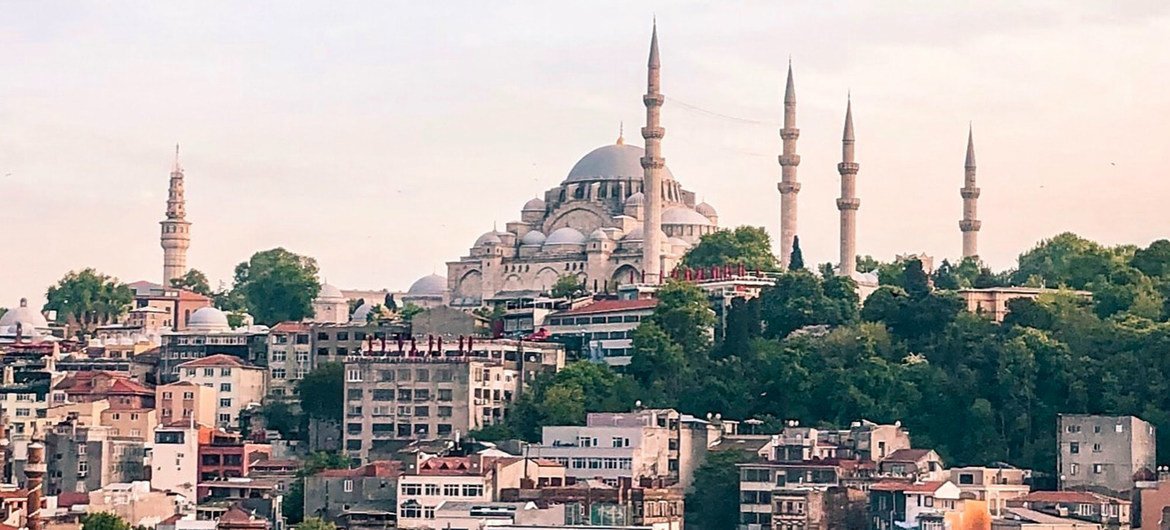 A view of the city of Istanbul in Turkey.