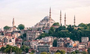 A view of the city of Istanbul in Turkey.