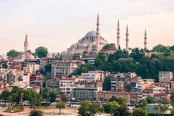 A view of the city of Istanbul in Turkey.