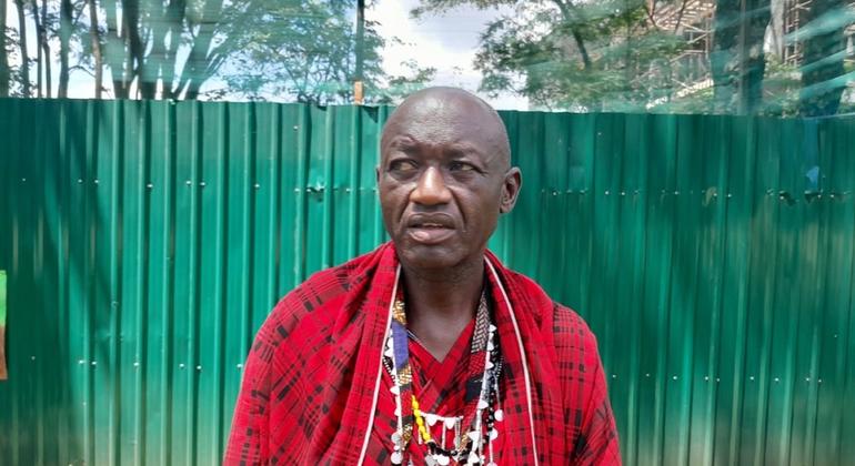 Alois Porokwa, mfugaji kutoka Tanzania ambaye anahudhuria mkutano wa UNEA6 jijini Nairobi nchini Kenya.