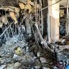 Image de la destruction de l'hôpital Al-Shifa à Gaza, après la fin du dernier siège israélien. L'Organisation mondiale de la santé (OMS) a rappelé que les hôpitaux doivent être respectés et protégés ; ils ne doivent pas être utilisés comme champs de bata…