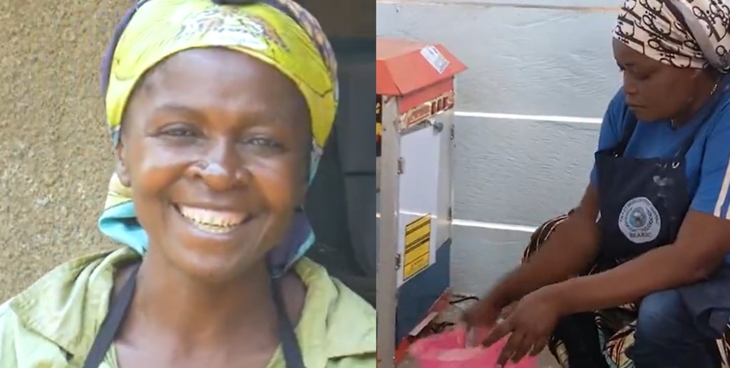 Stadi za kuoka mikate zaleta furaha kwa mkimbizi Theresa na wenzake huko Beni, DRC.