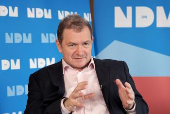 Paul Heslop, Head of UNDP Mine Action Programme in Ukraine, sits down for an interview with UN News.