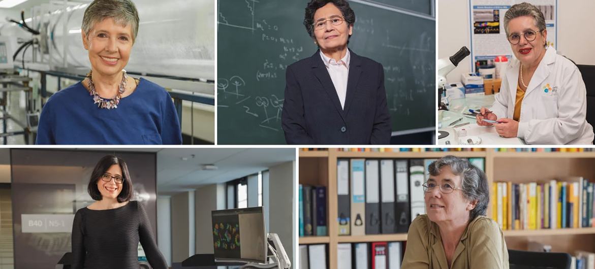 第25届“世界杰出女科学家奖”五位获奖者。