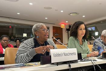 Activist Valdecir Nascimento at the Second session of the Permanent Forum on People of African Descent 