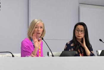 Stefania Giannini, Sous-Directrice générale pour l’éducation à l’UNESCO, s'exprime à la quatrième Conférence de Séville sur le financement du développement.