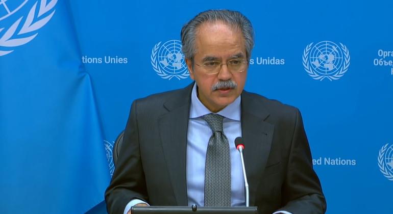 اقوام متحدہ میں پاکستان کے مستقل مندوب عاصم افتخار احمد۔ اقوام متحدہ میں پاکستان کے مستقل مندوب عاصم افتخار احمد۔
