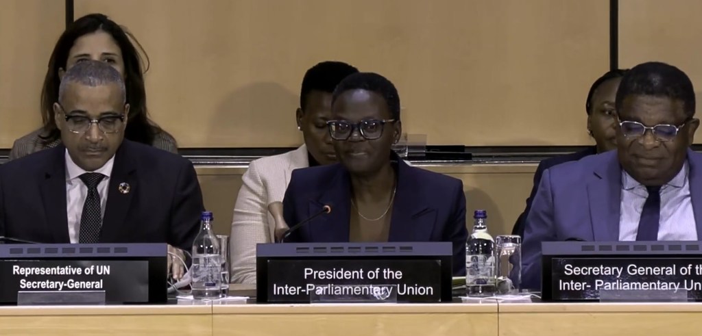 Maspika wa bunge katika mkutano wa Sita wa Maspika wa Mabunge Duniani uliofanyika jijini Geneva, Uswisi, jana Julai 31.