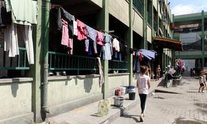 Schools in Gaza have been turned into shelters for displaced people.