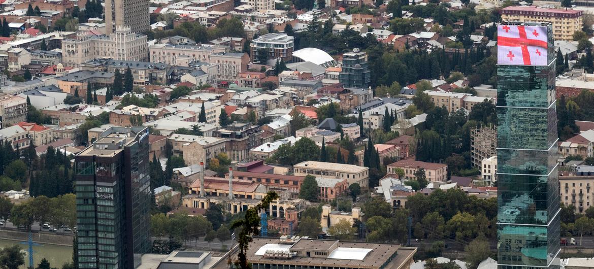 Tbilisi, the capital of Georgia.