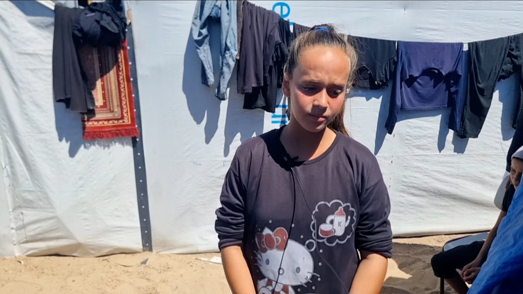 Taleen Al-Hinnawi a perdu son père à la suite de la guerre à Gaza et vit désormais à l'orphelinat d'Al-Baraka.