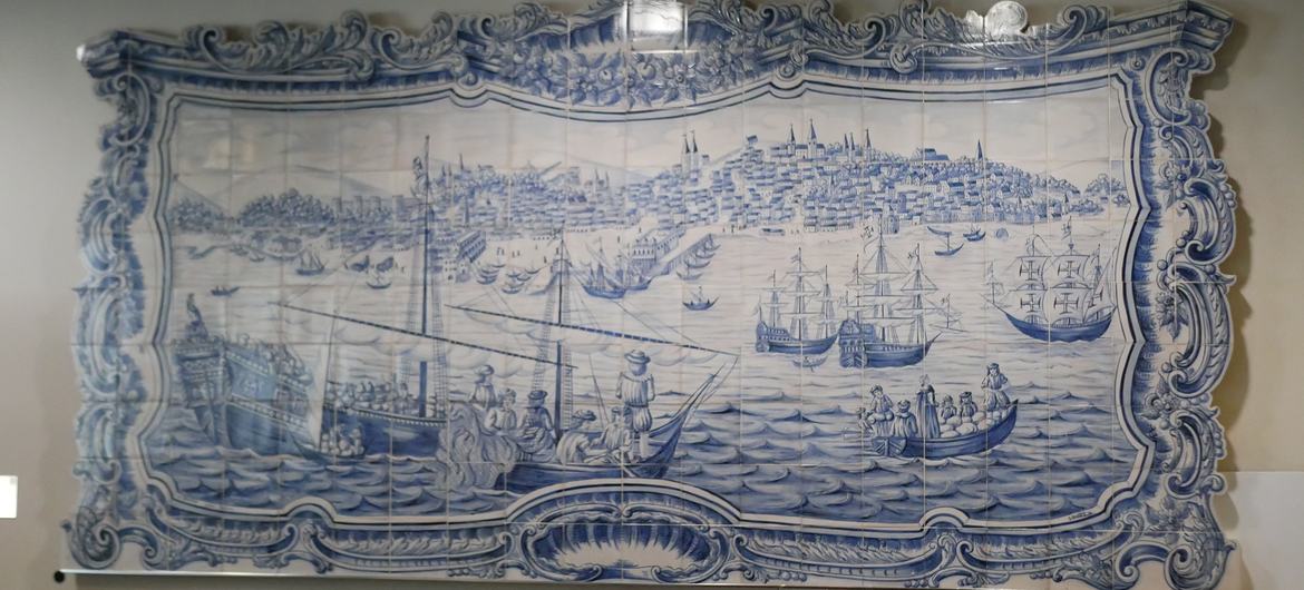 Painel de azulejos, presente de Portugal para as Nações Unidas