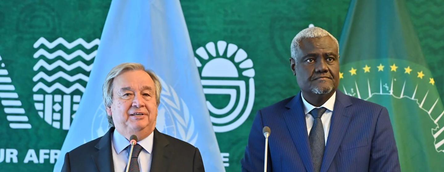 Secretário-geral realizará reuniões bilaterais, incluindo com o presidente da Comissão da União Africana, Moussa Faki