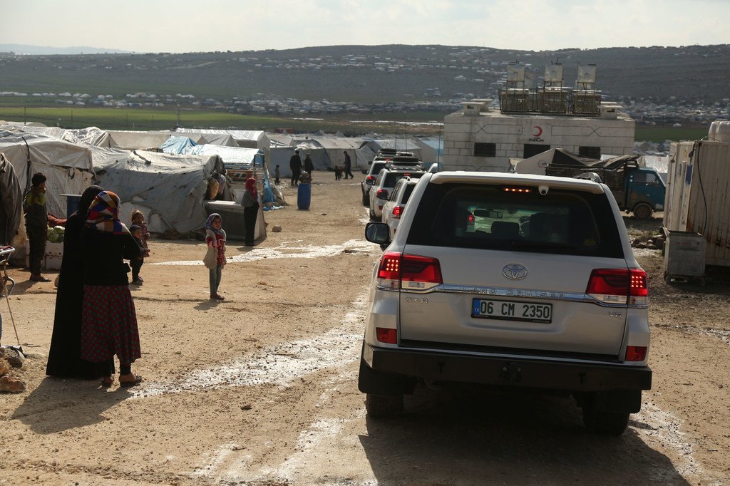 Des responsables humanitaires de l'ONU arrivent de Türkiye dans la province syrienne d'Idlib pour évaluer les besoins des communautés déplacées (photo d'archives).