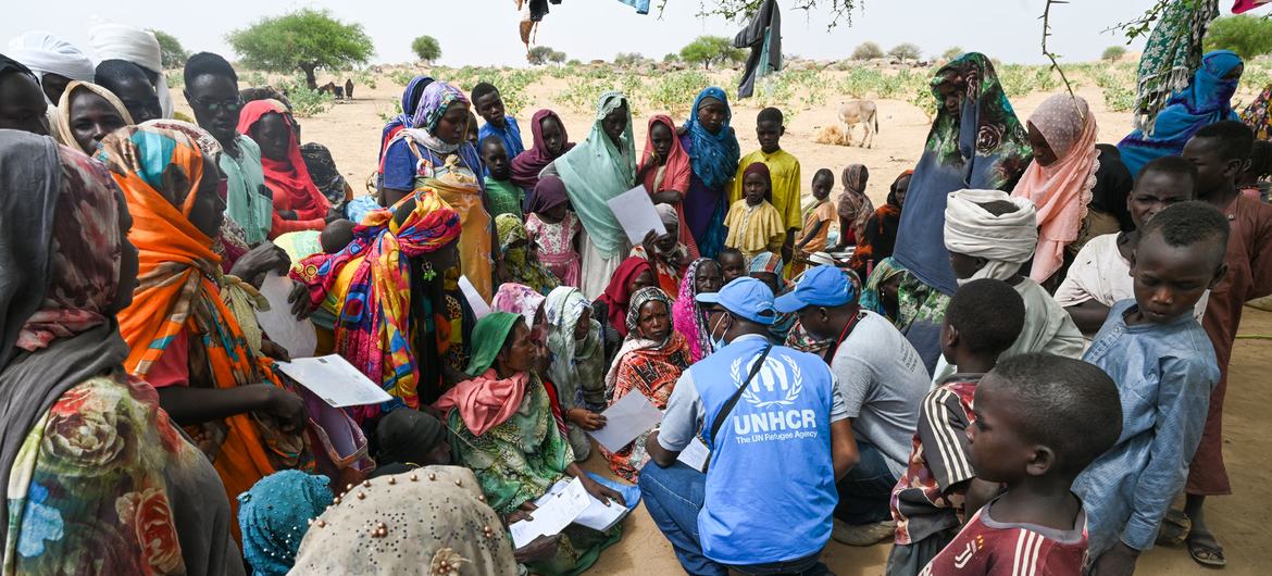 UNHCR has been supporting people who have fled from Sudan into Chad.