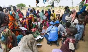 UNHCR has been supporting people who have fled from Sudan into Chad.