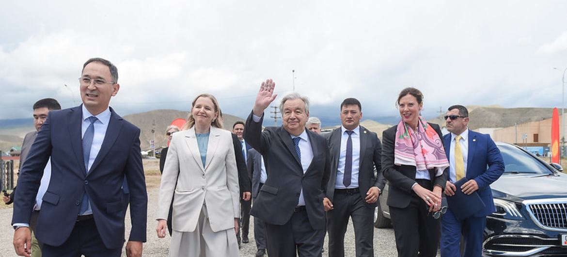 Генсек ООН Антониу Гутерриш в Кыргызстане