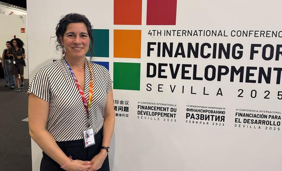 Inés Carpio, Spain's General Director for International Financing, at the Financing for Development conference in Sevilla, Spain.