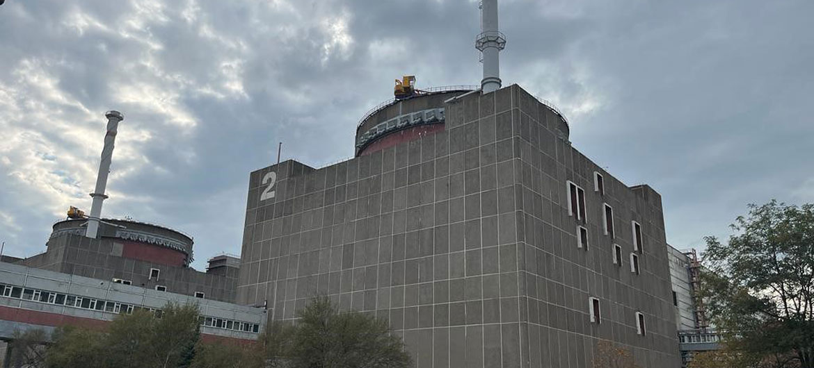 The Zaporizhzhya nuclear power plant in Ukraine. The Zaporizhzhya nuclear power plant in Ukraine.