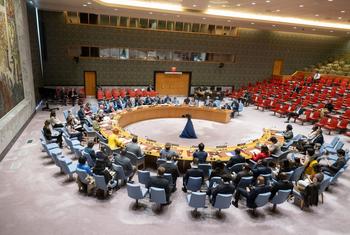 A wide view of the Security Council meeting on cooperation between the United Nations and regional and subregional organizations in maintaining international peace and security.