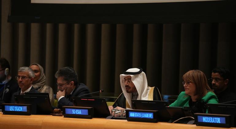 فعالية بمقر الأمم المتحدة نظمها مجمع الملك سلمان العالمي للغة العربية والبعثة الدائمة للمملكة العربية السعودية لدى الأمم المتحدة. 