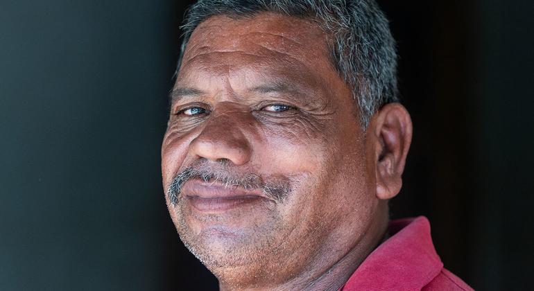 Celedonio Ramírez, campesino de la empresa campesina Mártires del Tumbador en la región del Bajo Aguán en Honduras, sobreviviente de un ataque con armas de fuego.