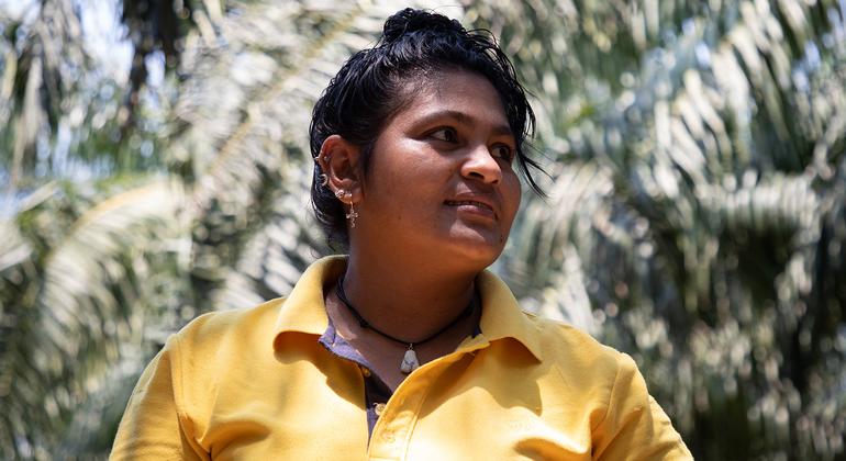 María Alemán es la portavoz de la Cooperativa Brisas del Aguán, una cooperativa agrícola situada en la región hondureña del Bajo Aguán.