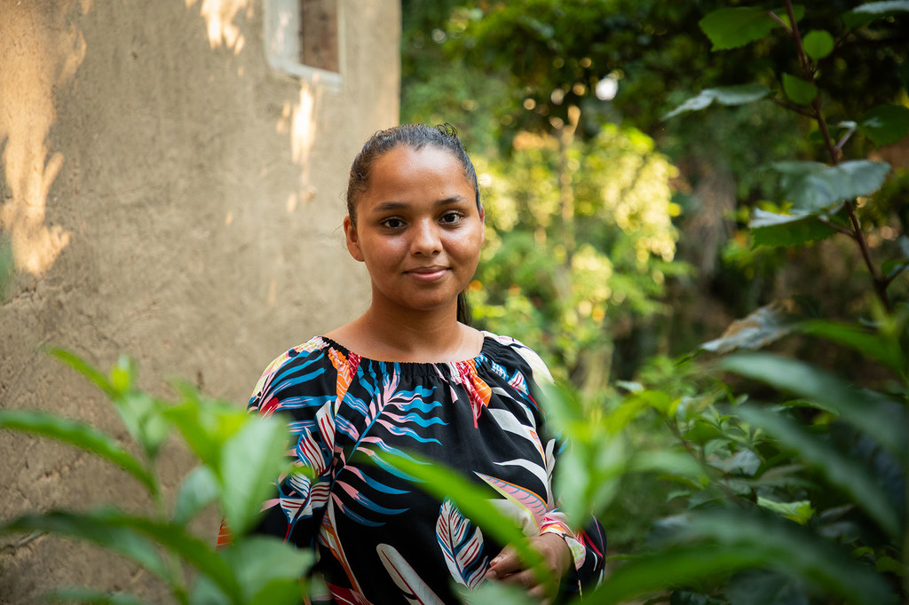 Retrato de Leyli López Gómez en Tocoa, Honduras.
