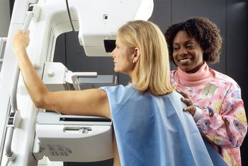Regular mammograms can help find breast cancer at an early stage.