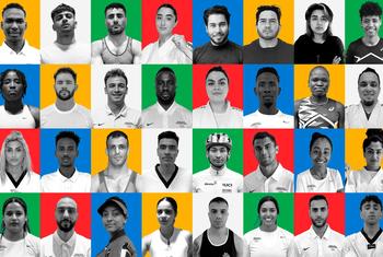 来自11个不同国家的36名运动员被任命为2024年巴黎奥运会国际奥委会难民奥运代表队成员，将参加了12个项目的比赛。