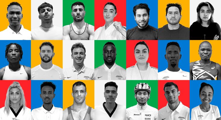 来自11个不同国家的36名运动员被任命为2024年巴黎奥运会国际奥委会难民奥运代表队成员，将参加了12个项目的比赛。