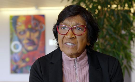 نافي بيليه، رئيسة لجنة التحقيق الدولية المستقلة المعنية بالأرض الفلسطينية المحتلّة، بما في ذلك القدس الشرقية، وإسرائيل.