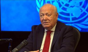 USG Miguel Ángel Moratinos the Special Envoy to Combat Islamophobia and the High Representative for the United Nations Alliance of Civilizations (UNAOC) during an interview with UN News.
