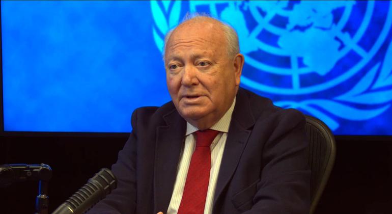 Miguel Ángel Moratinos, enviado especial para la lucha contra la islamofobia y Alto Representante para la Alianza de Civilizaciones de las Naciones Unidas (UNAOC), durante una entrevista con Noticias ONU. Miguel Ángel Moratinos, enviado especial para la lucha contra la islamofobia y Alto Representante para la Alianza de Civilizaciones de las Naciones Unidas (UNAOC), durante una entrevista con Noticias ONU.