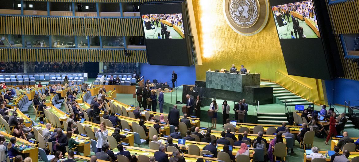 UN General Assembly elects five new non-permanent members of the UN Security Council. UN General Assembly elects five new non-permanent members of the UN Security Council.