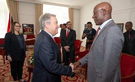 At Caribbean Summit, UN chief calls for climate action, debt relief, and urgent aid for Haiti